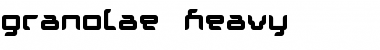 Download Granolae Heavy Font Title Preview