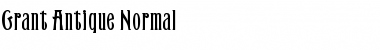 Download Grant Antique Normal Font Title Preview