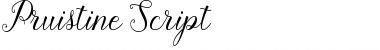 Download Pruistine Script Regular Font Title Preview
