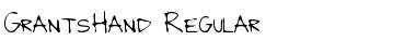 Download GrantsHand Regular Font Title Preview