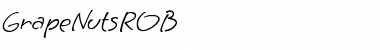 Download GrapeNutsROB Regular Font Title Preview