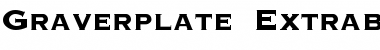 Download Graverplate Extrabold Regular Font Title Preview