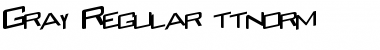 Download Gray Regular Font Title Preview