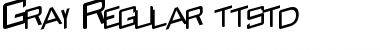Download Gray Regular Font Title Preview