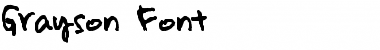 Download Grayson Font Regular Font Title Preview