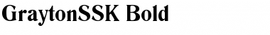 Download GraytonSSK Bold Font Title Preview