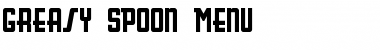 Download Greasy Spoon Menu Regular Font Title Preview