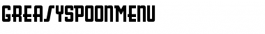 Download GreasySpoonMenu Regular Font Title Preview