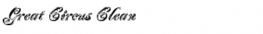 Download Great Circus Clean Regular Font Title Preview