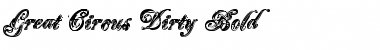 Download Great Circus Dirty Bold Font Title Preview