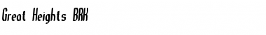 Download Great Heights BRK Normal Font Title Preview