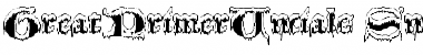 Download GreatPrimerUncials 'SnowBound' Regular Font Title Preview