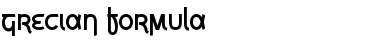 Download Grecian Formula Regular Font Title Preview