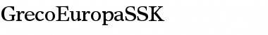 Download GrecoEuropaSSK Regular Font Title Preview