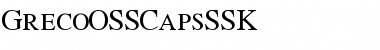 Download GrecoOSSCapsSSK Regular Font Title Preview