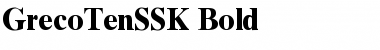 Download GrecoTenSSK Bold Font Title Preview