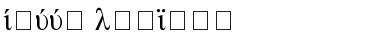 Download Greek Symbols Regular Font Title Preview