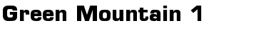 Download Green Mountain 1 Bold Font Title Preview