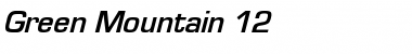 Download Green Mountain 12 Regular Font Title Preview