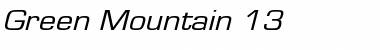 Download Green Mountain 13 Regular Font Title Preview