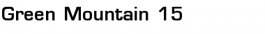 Download Green Mountain 15 Bold Font Title Preview