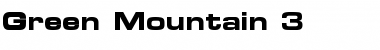 Download Green Mountain 3 Regular Font Title Preview