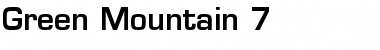 Download Green Mountain 7 Bold Font Title Preview