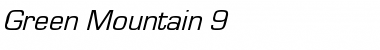 Download Green Mountain 9 Regular Font Title Preview