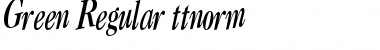 Download Green Regular Font Title Preview