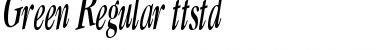 Download Green Regular Font Title Preview