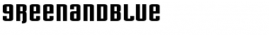 Download GreenAndBlue Regular Font Title Preview