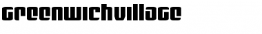 Download GreenwichVillage Regular Font Title Preview