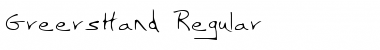 Download GreersHand Regular Font Title Preview