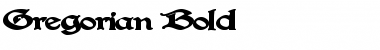 Download Gregorian Bold Font Title Preview