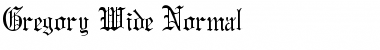 Download Gregory Wide Normal Font Title Preview