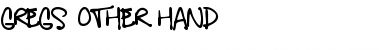 Download Gregs Other Hand Regular Font Title Preview