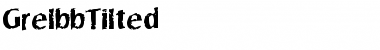 Download GrelbbTilted Regular Font Title Preview