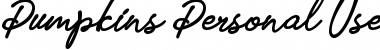 Download Pumpkins Personal Use Regular Font Title Preview
