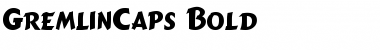 Download GremlinCaps Bold Font Title Preview