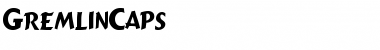 Download GremlinCaps Regular Font Title Preview