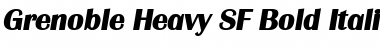 Download Grenoble Heavy SF Bold Italic Font Title Preview
