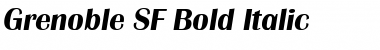 Download Grenoble SF Bold Italic Font Title Preview