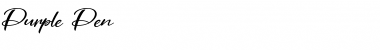 Download Purple Pen Regular Font Title Preview