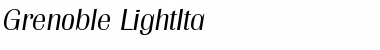 Download Grenoble-LightIta Regular Font Title Preview