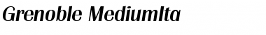 Download Grenoble-MediumIta Regular Font Title Preview