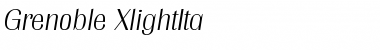 Download Grenoble-XlightIta Regular Font Title Preview
