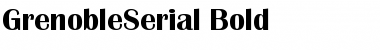 Download GrenobleSerial Bold Font Title Preview