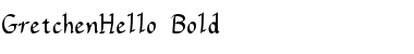 Download GretchenHello Bold Font Title Preview