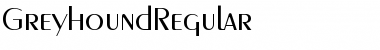 Download GreyhoundRegular Regular Font Title Preview
