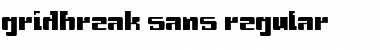 Download gridbreak sans Regular Font Title Preview